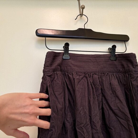 EDME & ESYLLTE purple corduroy midi skirt S 4 - Picture 3 of 7